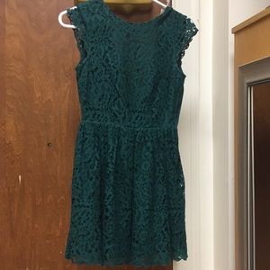Lace Winter Green Dress
